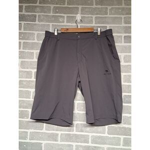 CAMEL CROWN Gray Men's Hiking Shorts Elastic Waist Quick Dry Lightweight size XL